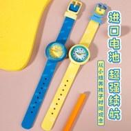 Little Boy Waterproof Canvas Watch Silicone Electronic Quartz Children's Watch Middle School Student
