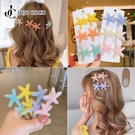 JOJO COCO Korean Candy Starfish Hairpin for Women Girl