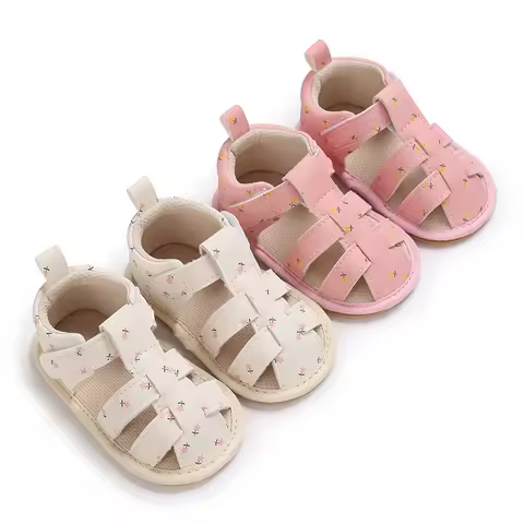 Summer Sandals With Soft Rubber Soles for Infants Aged 6-12 Months That Won'T Fall Off