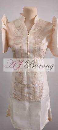 modern filipiniana ladies barong dress with lining geena computerize
