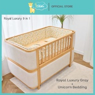 Idawin เตียงนอนเด็ก รุ่น Royal Luxury 9 In 1 Bed  เตียงเด็กใช้ได้ตั้งแต่แรกเกิดถึง18 ปี