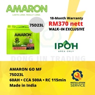 [Installation Provided] 75D23L | Amaron Go MF Car Battery - 18 Months Warranty
