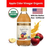 Spectrum ACV น้ำส้มสายชูออร์แกนิคหมักแอปเปิ้ล สเปกตรัม 473 ml.Apple Cider Vinegar แอปเปิ้ลไซเดอร์เวนิกา