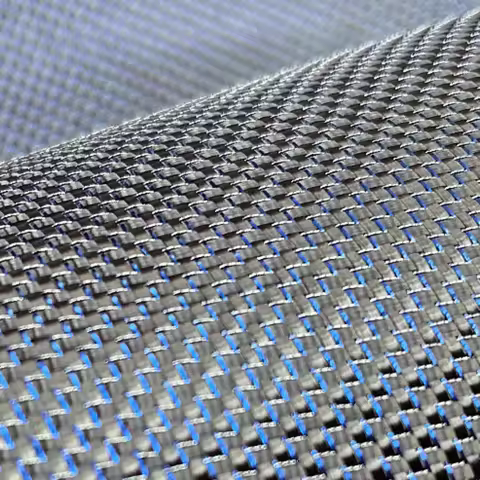 Baifeng, blue + silver 3k carbon fiber wire mixed cloth color cloth, carbon fiber electroplated wire