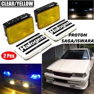 2pcs Proton Saga Iswara LMST Modify Car Front Bumper Fog Lamp Light Spotlight Halogen Lampu Kereta