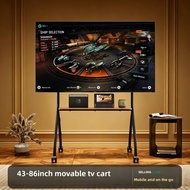 TV Floor Stand Movable TV Rack With Wheels 37-86Inch TV Cart