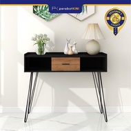[SIAP PASANG] PerabotKINI 4ft ROVEN Console Table (CL1200-B+AP&DT1201) | E1 Melamine | Meja Hiasan