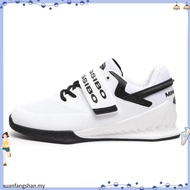 Unisex Fitness Shoes Hard Pulling Squat Training Shoes Professional Hook and Loop Weightlifting Shoe