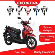 HONDA BeAT V4 Full Body Cover Set Coverset Color Fuel Injection Bodyset Beat 110 Fi V4 V2 Beatv4 Bea