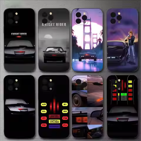 KITT Car Knight Rider Phone Case For iPhone 16,15,14,13,12,11,XS,XR,X,8,7,Pro,Max,Plus,mini Silicone