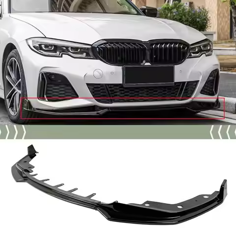 For BMW 3 Series G20 G28 19-22 M Performance Style Front Lip Spoiler No Drill Installation Direct Fi