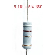 Ready Stock Resistance E24 Resistance Value 3W 1 Om to 9.1 Om 48 Per Piece