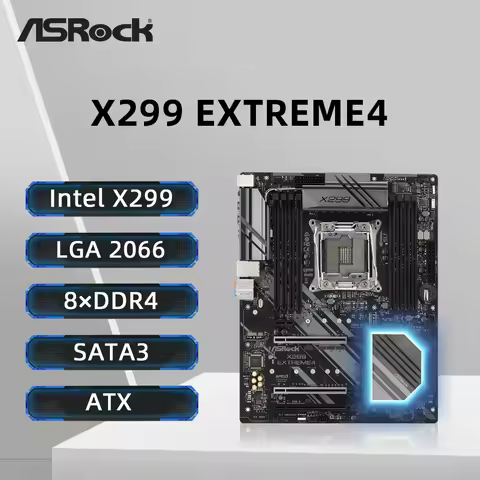 ASRock X299 EXTREME4 Motherboard LGA 2066 Support I9-9980XE 10980XE i9-7960X I7-9800X i7-7800X i5-76