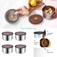 SM Fruit Food Storage Container Stainless Steel Airtight Food Container/