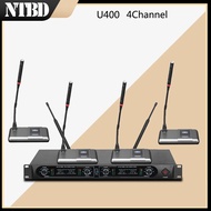❤NTBD Conference Speak Anchor 4 Wireless Microphone With Receiver Audio Amplifier System ☾♜xG,M