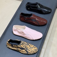 2026 new arrival Alaia Velcro loafers Fashion patent leather Shoes Women's Single Shoes Soft