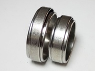 VeE Cincin Single / Couple  untuk Tunangan Titanium Silver M1