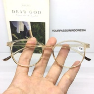 Kacamata baca oval +050-4.00 kacamata oval cowok cewek