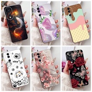 Clear For Honor 70 FNE-AN00 FNE-NX9 Cover Honor 70 Case Luxury Butterfly Love Fashion Flowers Cool H