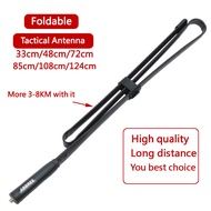 ABBREE SMA-Female Dual Band VHF UHF 144/430Mhz Foldable Tactical Antenna For Baofeng UV-5R UV-82 BF-888S UV-9RPLUS Two Way Radio