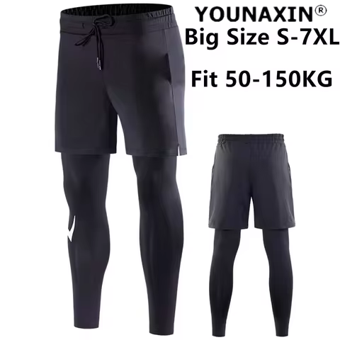 Men Big Size Sports Pants Tight Running Basketball Sportswear Fitness Traning Gym Trousers S M L XL 