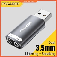 ESSAGER USB Sound Card External OTG Portable AUX 3.5mm - ES-OTG21