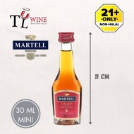 Martell VSOP Red Barrel Miniature Mini Cognac 30ml Alc: 40% ✔Duty paid 100% ORIGINAL (France Brandy)