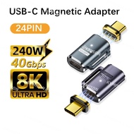 USB4 40Gbps 240W Thunderbolt3 Magnetic Adapter USB C To Type C Fast Charge Magnet Converter Cable 8K