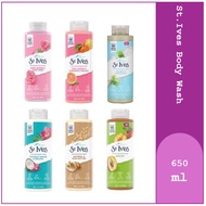 [Mix] St Ives Body Wash, 650ml Soothing Body Wash Body Exfoliator