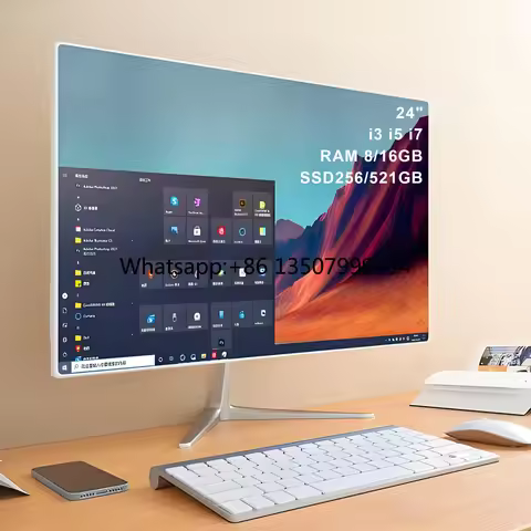 2026 Brand New All in One PC Computers AIO Desktop Computer Core I3 I5 I7 Monoblock with LCD LED Dis