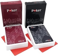 TX GIRL 2 Sets/Lot Waterproof Plastic Playing Cards Texas Holdem Game Poker Cards Casino Playing Car