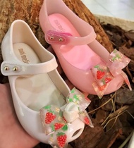 Beige Pink Yellow New Flip Flops, Slides &amp; Sandals Children's Peep Toe Sandals Girls Baby Bow Princess Jelly Kids' Beach Shoes Soft Bottom Original
