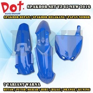 SPAKBOR SET FRONT REAR NUMBER BOARD YZ 85 YZ85 NEW 2016 SUPERMOTO TRAILCROSS MOTORCYCLE SLIDE
