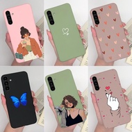 For Samsung Galaxy A34 A54 5G Case Pretty Sweetgirl Protective Soft Silicone Shockproof Shell Back C