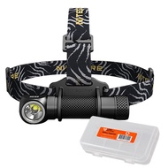 HC33 1800 Lumen High Performance Versatile L-Shaped Headlamp with Lumen Tactical Battery Organizer