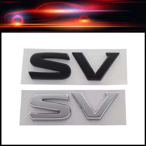3D Premium SV S V Letters car Engine Hood Fender trunk Tail Rear Decal Emblem Badge Sticker for UK J