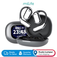 Milife ColorTouch Open-Ear Q16 Pro | Spatial Audio + 40Hrs Playtime + Touchscreen | Sports/Commute/G