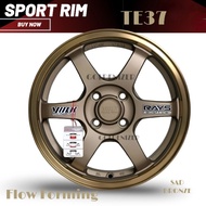 (2pc)Flow forming sport rim kereta TE37 15" 6.5jj 4H100 light weight