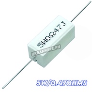 【LOCAL STOCK】Ceramic Cement Resistor 5W/ 0.47Ω Heavy Duty