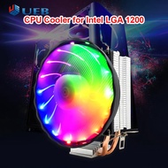 มนุษย์หิมะ2ท่อความร้อนพัดลมระบายความร้อน CPU RGB 120Mm PWM 4Pin 3Pin สำหรับ PC พัดลมซีพียูเย็น
