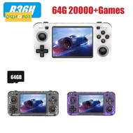 R36H Retro Handheld Game Console 64G 20000+Games Linux 3.5 Inch Portable Pocket Video Player for Kid
