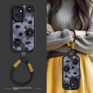 Red Rose Silicone Phone Case for Oppo Reno7 Reno6 pro Protective Cover Compatible with Reno5/4/3 New