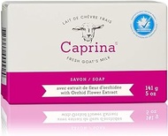 Caprina by Canus Fresh Goat's Milk Soap Bar, Orchid Oil, 5 Ounce, 12 Pack