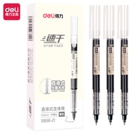 Combo 10 Bút bi nước mực gel xanh đỏ đen Deli bút gel mực nước nhanh khô ngòi 0.5mm viết calligraphy