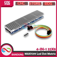 MAX7219 LED Dot Matrix Module 8x8 4-in-1 (32x8) – Running Text Display Merah / Hijau / Biru