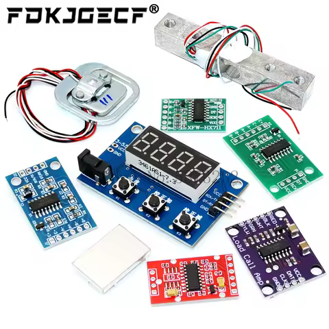 Load Cell 1KG 5KG 10KG 20KG HX711 AD Module Weight Sensor Electronic Scale Aluminum Alloy Weighing P