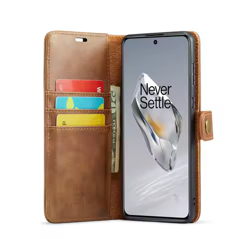 DG.MING Detachable 2-Folding Hard Strong Case For OnePlus 11 12 13/8T 8 9 10 Pro/Nord2 Wallet Case L