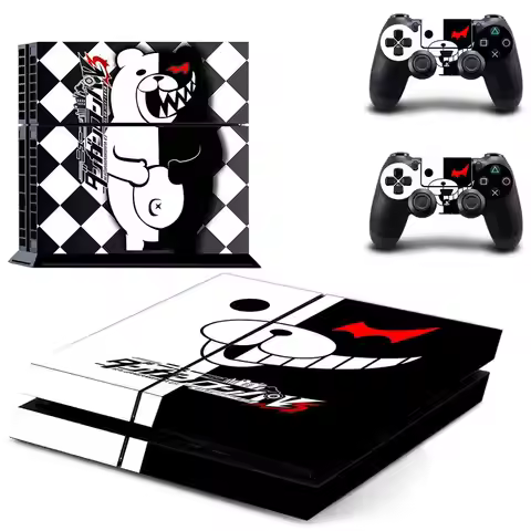 Danganronpa PS4 Stickers Play station 4 Skin PS 4 Sticker Decals Cover For PlayStation 4 PS4 Console