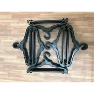 local king 6dozen 37x16cm Black Plastic Hanger/ Practical Plastic Clothes Hanger
