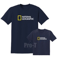 【National Geographic】National Geographic NAVY BLUE Tshirt - Kids / Adult Size Available